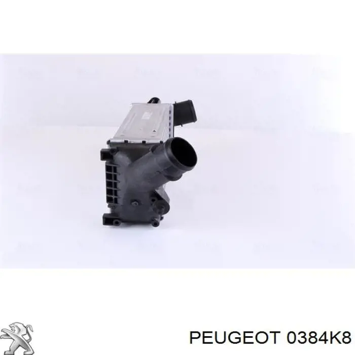 0384K8 Peugeot/Citroen радіатор интеркуллера