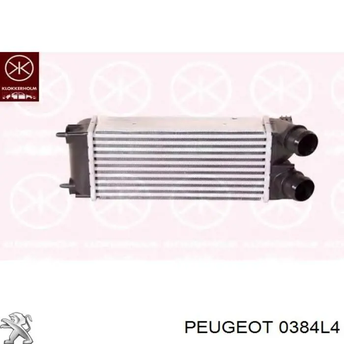 0384L4 Peugeot/Citroen радіатор интеркуллера