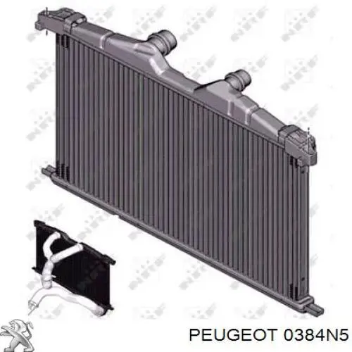 Система охолодження наддувочного повітря Peugeot/Citroen 0384N5 ціна, від 184.26 USD