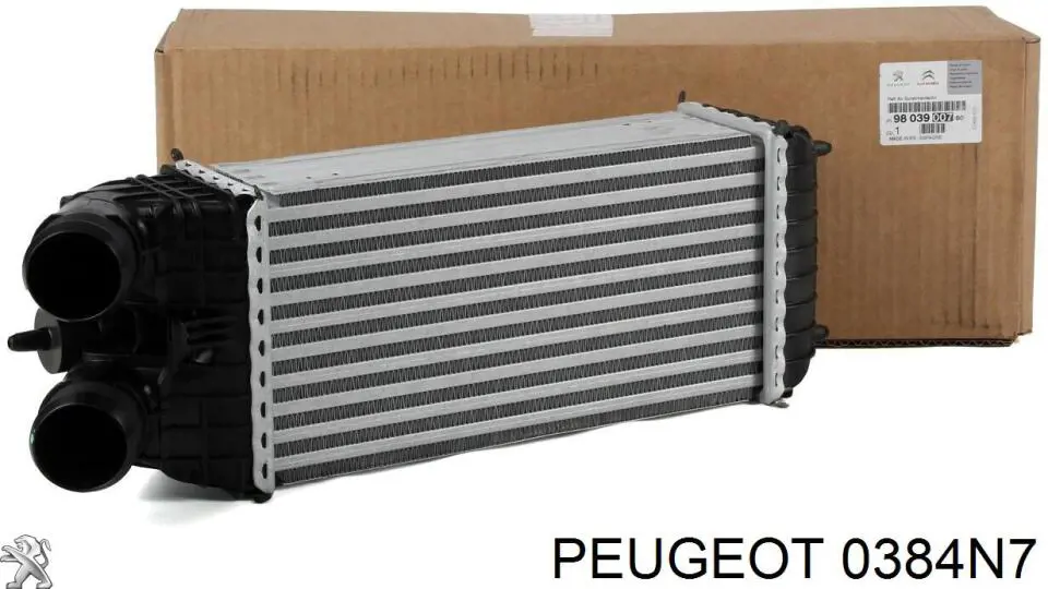 0384N7 Peugeot/Citroen радіатор интеркуллера