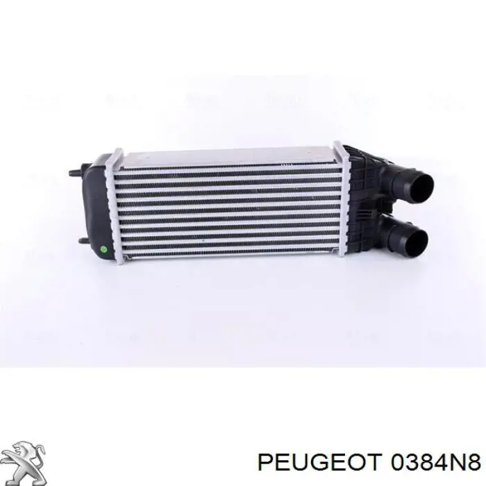 0384N8 Peugeot/Citroen радіатор интеркуллера