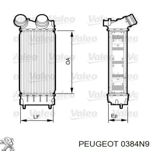 Інтеркулер 0384N9 Peugeot/Citroen