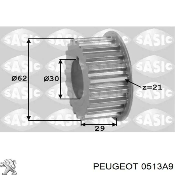 Зірка-шестерня приводу коленвалу двигуна Peugeot/Citroen 0513A9 ціна, від 18.13 USD