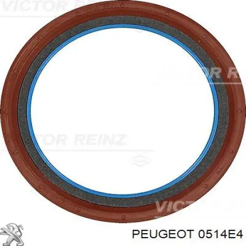 Сальник колінвала двигуна, задній Peugeot/Citroen 0514E4 ціна, від 28.70 USD