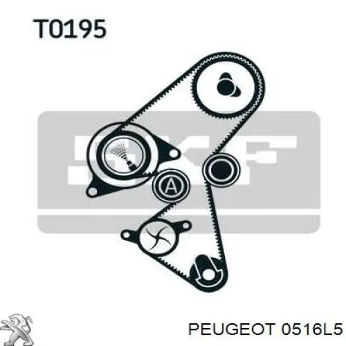 Купити 0516L5 Peugeot/Citroen Болт колінвалу