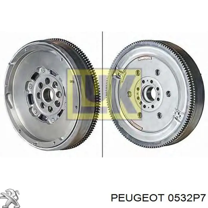 Купити 0532P7 Peugeot/Citroen Маховик із зубчастим ободом в зборі