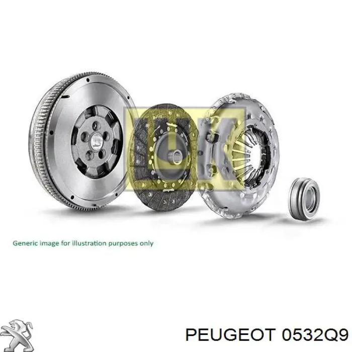 0532Q9 Peugeot/Citroen маховик двигуна