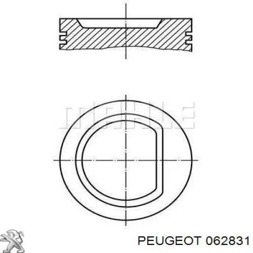 0399100 Mahle Original Поршня на 1 циліндр, STD