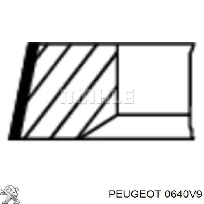 Кільця поршневі комплект на мотор, STD. 0640V9 Peugeot/Citroen