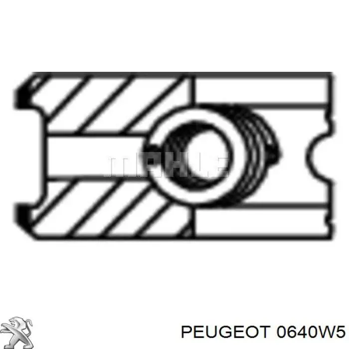 0640W5 Peugeot/Citroen кільця поршневі на 1 циліндр, std.