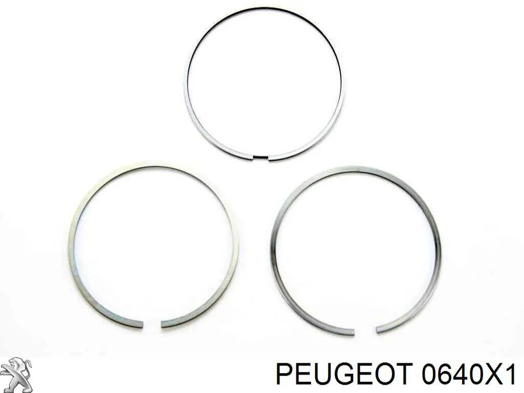 Купити 0640X1 Peugeot/Citroen Кільця поршневі компресора, на 1 циліндр, STD