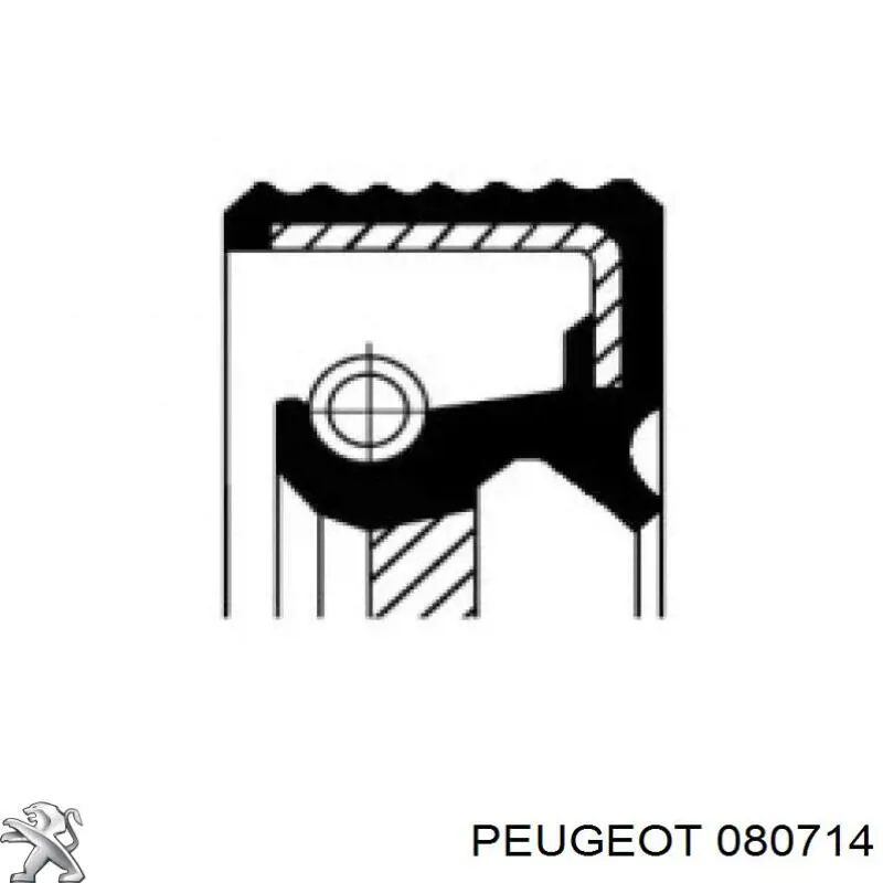080714 Peugeot/Citroen сальник двигуна, распредвала