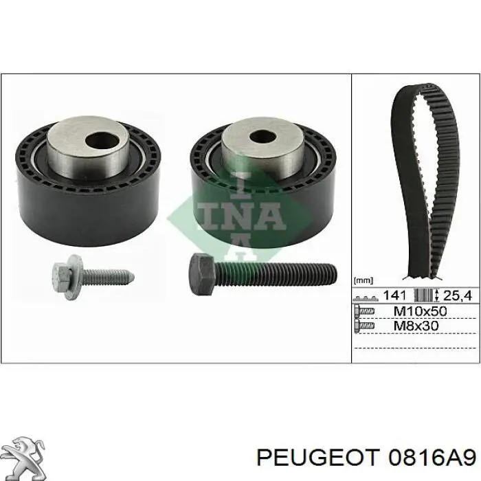 Купити 0816A9 Peugeot/Citroen Ремінь газорозподільного механізму