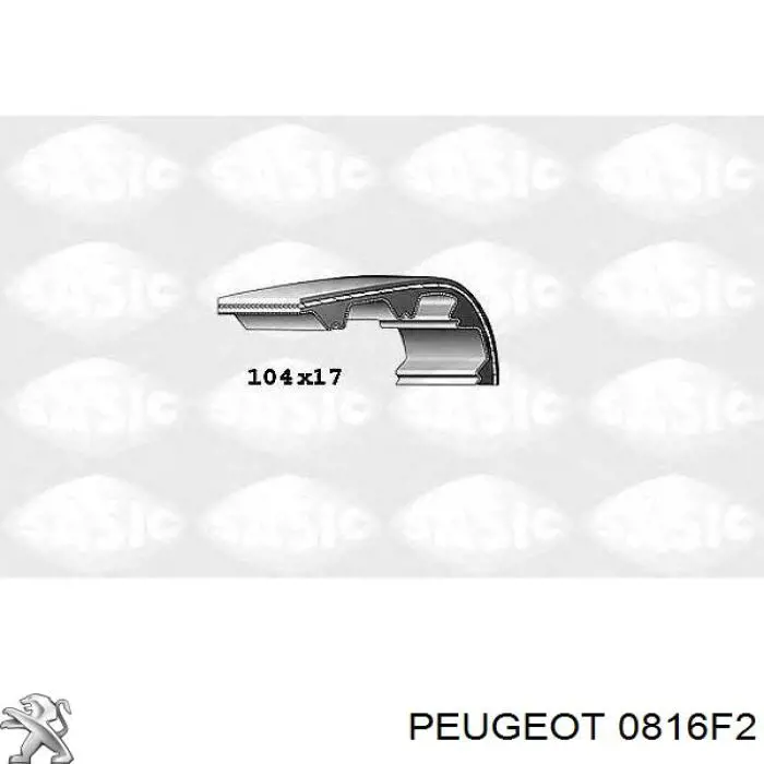 Купити 0816F2 Peugeot/Citroen Ремінь газорозподільного механізму