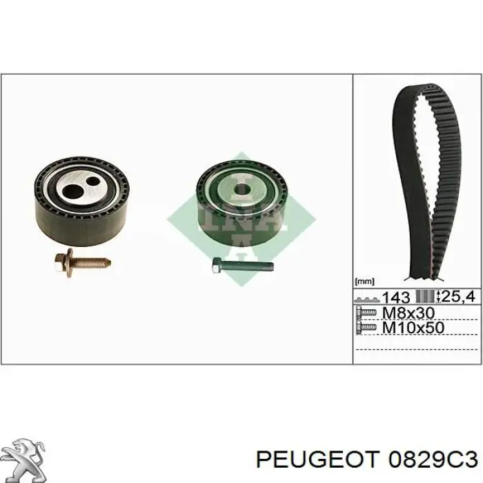 Натяжний ролик Peugeot/Citroen 0829C3 ціна, від 24.94 USD