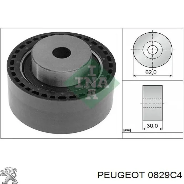 0829C4 Peugeot/Citroen ролик приводного ременя, паразитний
