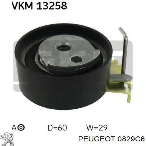 Купити 0829C6 Peugeot/Citroen Натяжний ролик