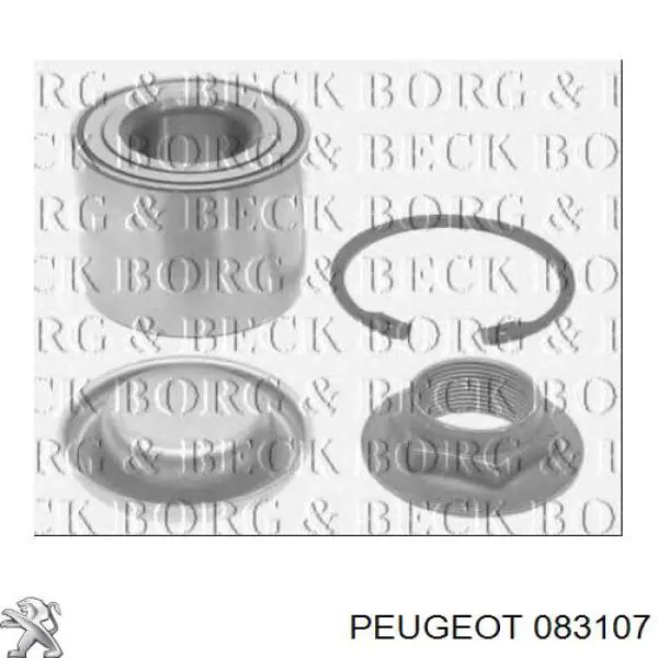 Ремкомплект ГРМ Peugeot/Citroen 083107