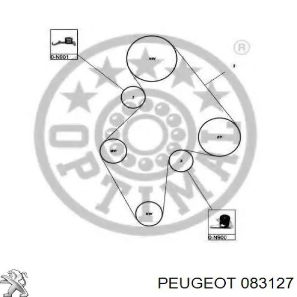 083127 Peugeot/Citroen комплект грм
