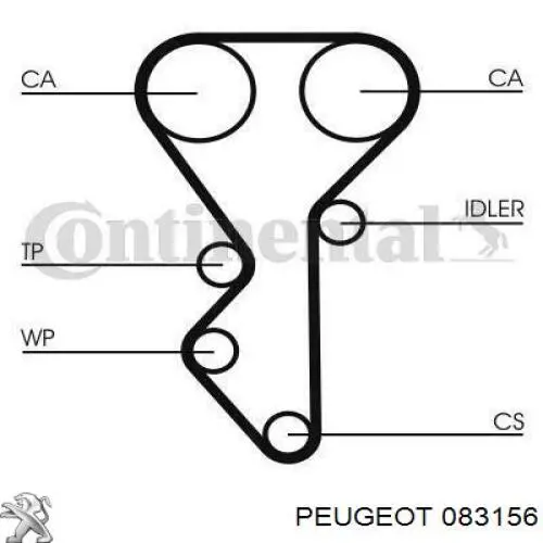 Купити 083156 Peugeot/Citroen ГРМ ремень