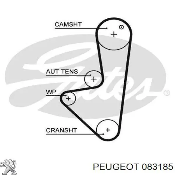 Ремінь ГРМ, комплект 083185 Peugeot/Citroen