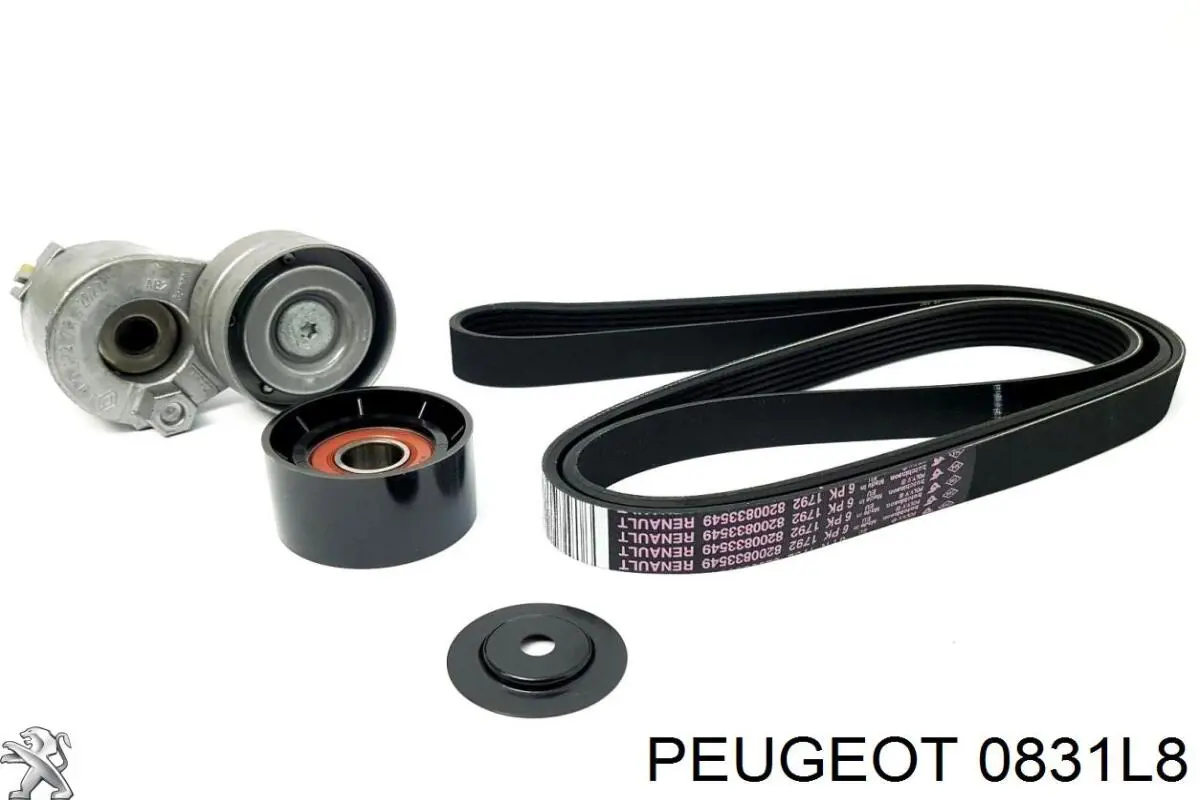 Комплект ГРМ Peugeot/Citroen 0831L8 ціна, від 287.41 USD
