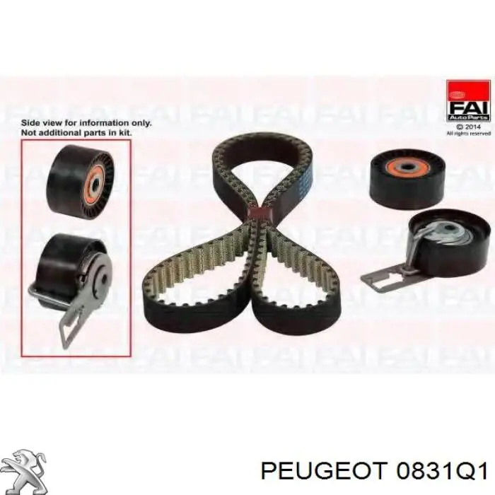 0831Q1 Peugeot/Citroen комплект грм