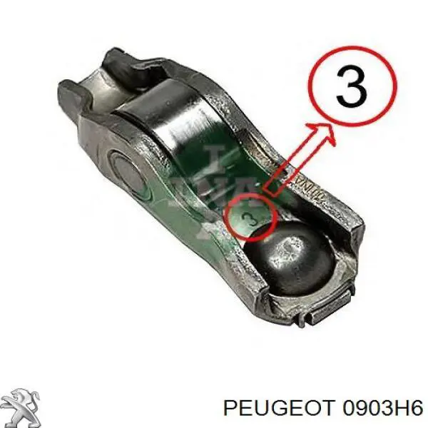 Коромисло клапана (рокер), впускний Peugeot/Citroen 0903H6 ціна, від 13.96 USD
