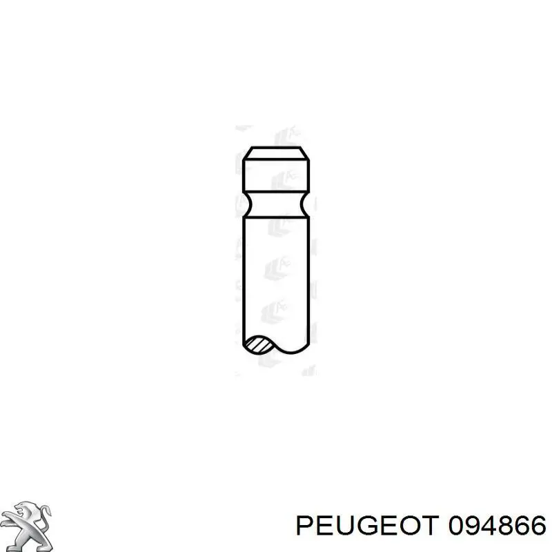 094866 Peugeot/Citroen клапан впускний