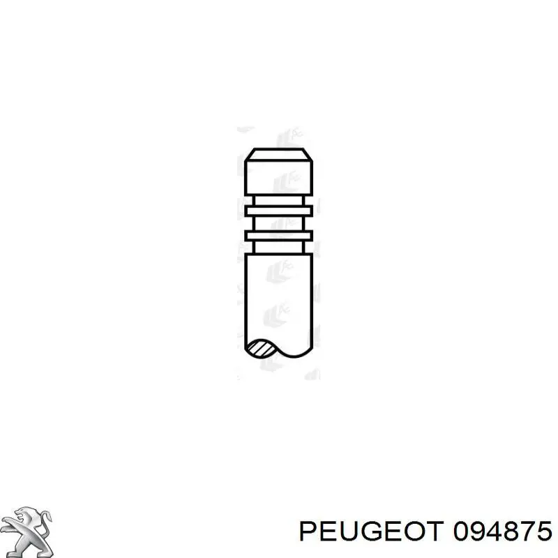 094875 Peugeot/Citroen клапан впускний