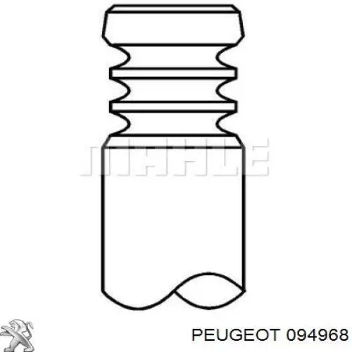 Вихлопний клапан Peugeot/Citroen 094968 ціна, від 6.78 USD