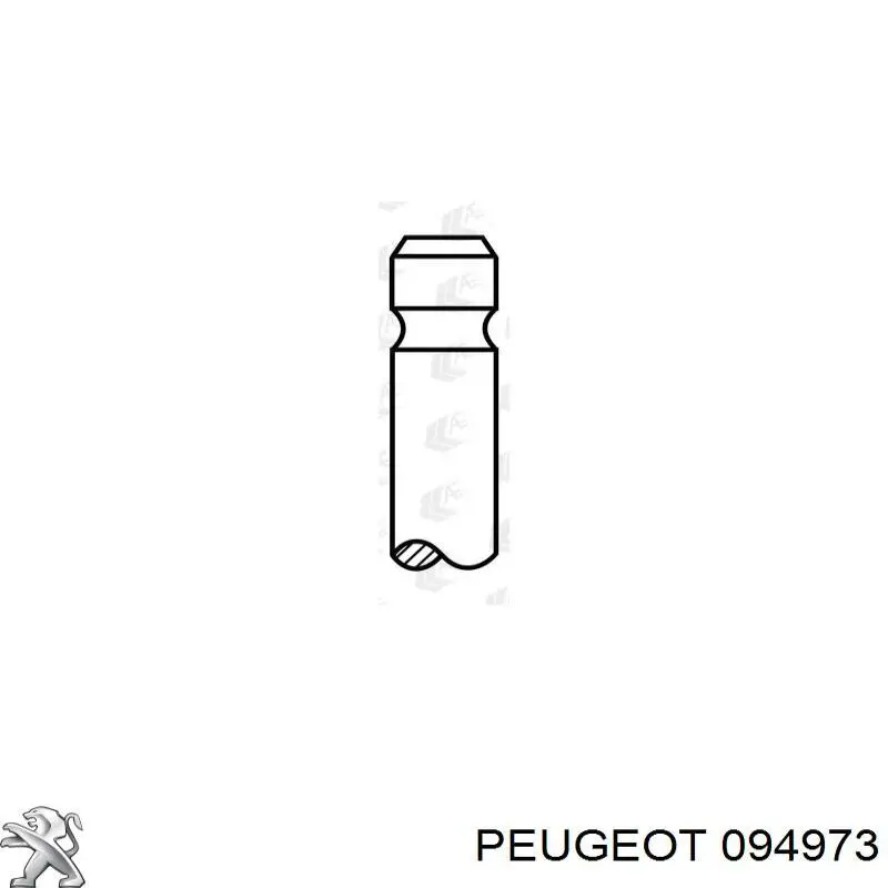 094973 Peugeot/Citroen клапан випускний
