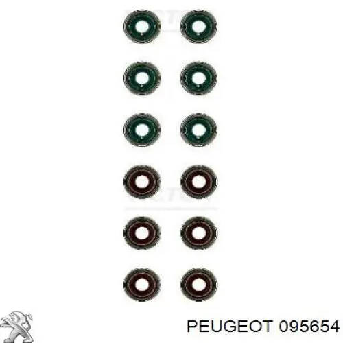 Купити 095654 Peugeot/Citroen Сальник клапана (маслознімний), впускного