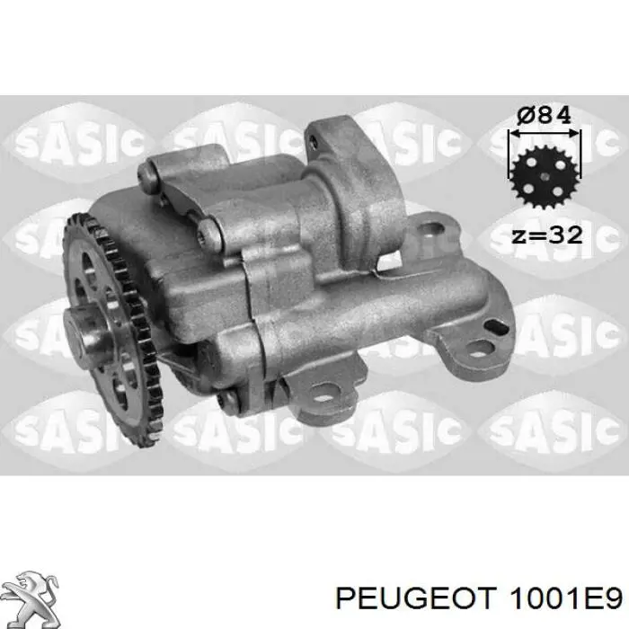 Масляний насос 1001E9 Peugeot/Citroen