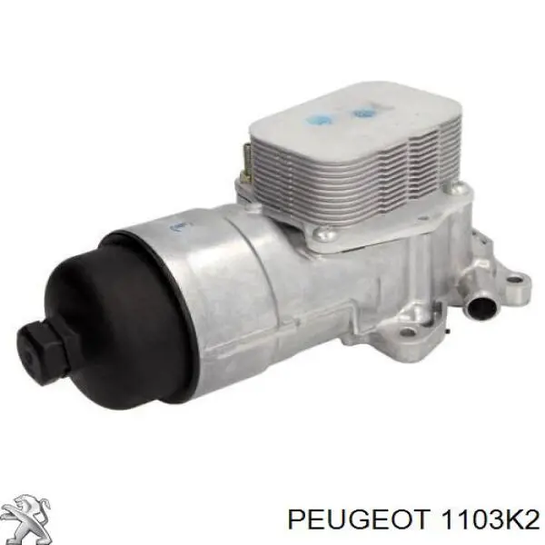 1103K2 Peugeot/Citroen Радіатор масляний (холодильник), під фільтром