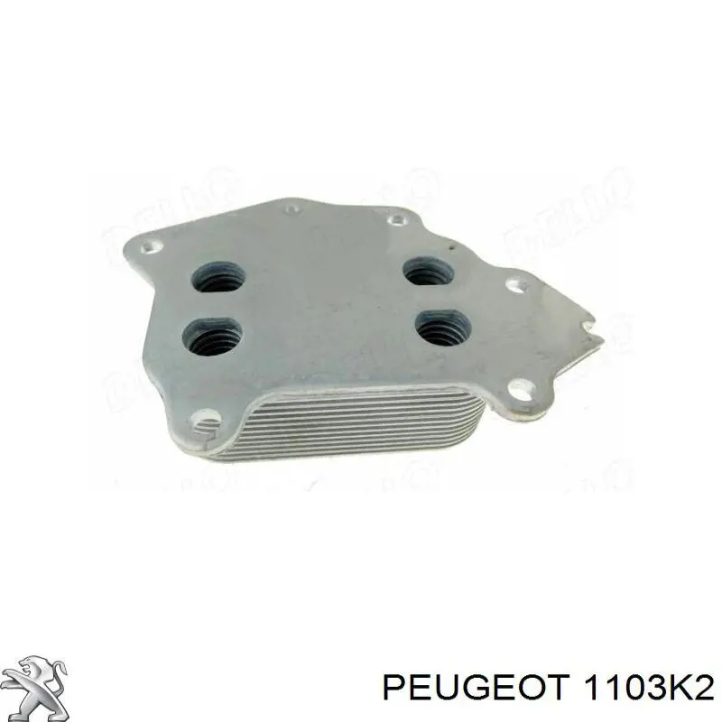 1103K2 Peugeot/Citroen радіатор масляний (холодильник, під фільтром)