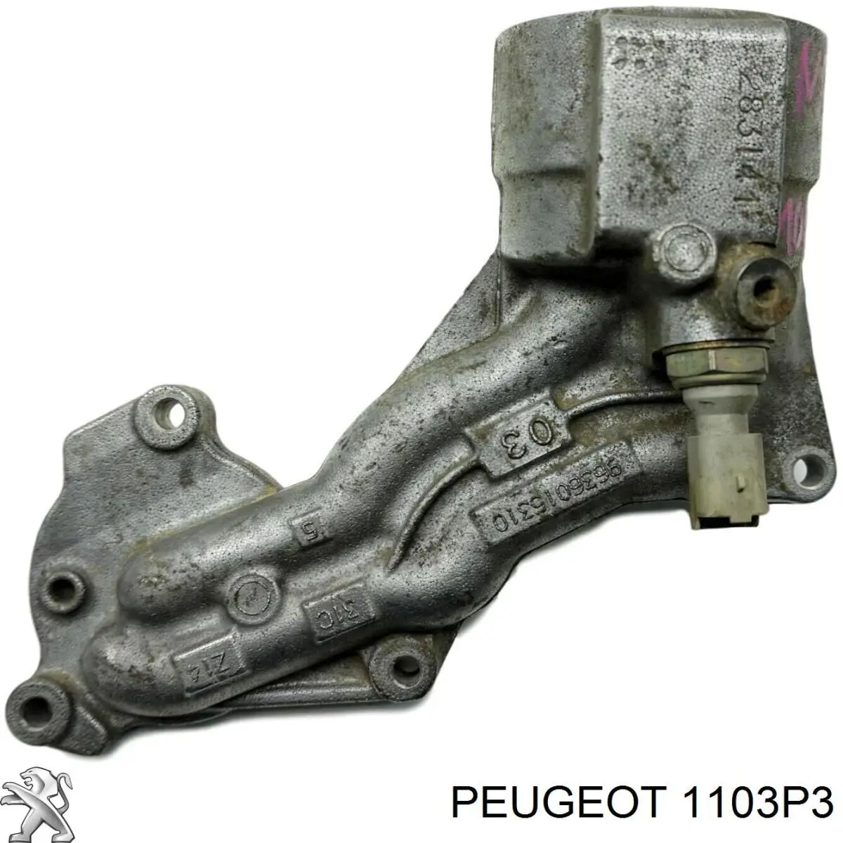 Корпус масляного фільтра Peugeot 206 (2D) (Пежо 206)