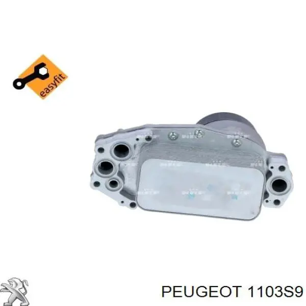 1103S9 Peugeot/Citroen радіатор масляний (холодильник, під фільтром)