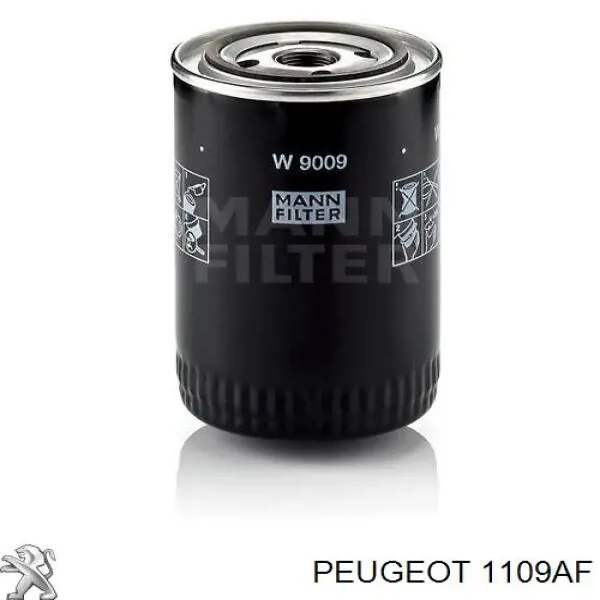 1109AF Peugeot/Citroen фільтр масляний