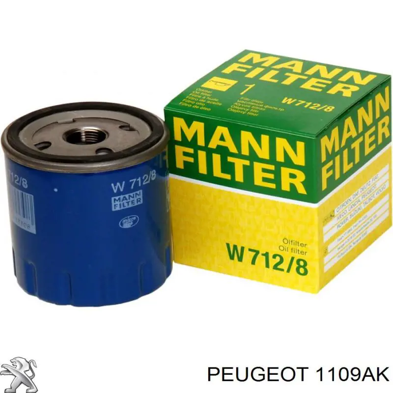 Масляний фільтр 1109AK Peugeot/Citroen