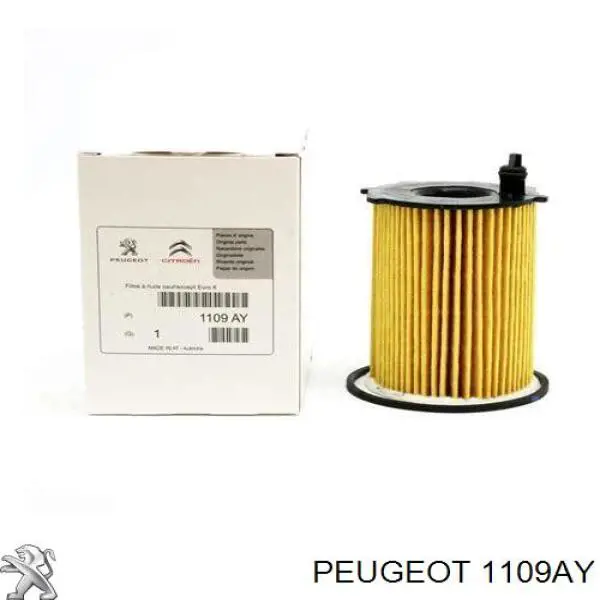 Масляний фільтр двигуна Peugeot/Citroen 1109AY ціна, від 6.59 USD
