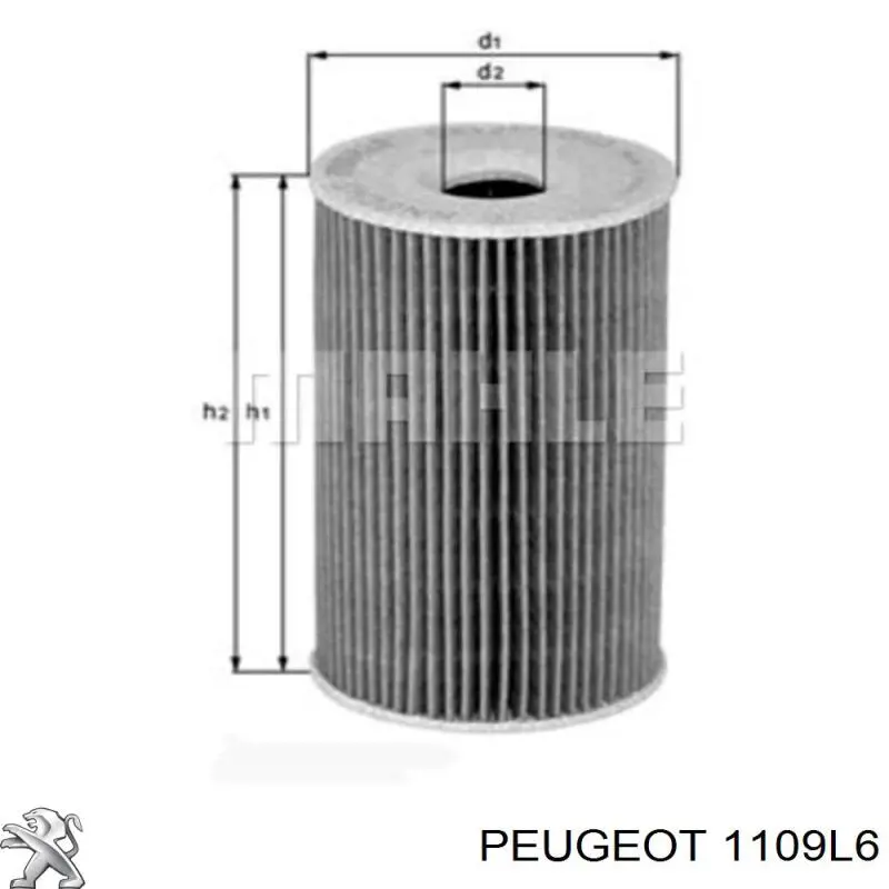 1109L6 Peugeot/Citroen Фільтр масла