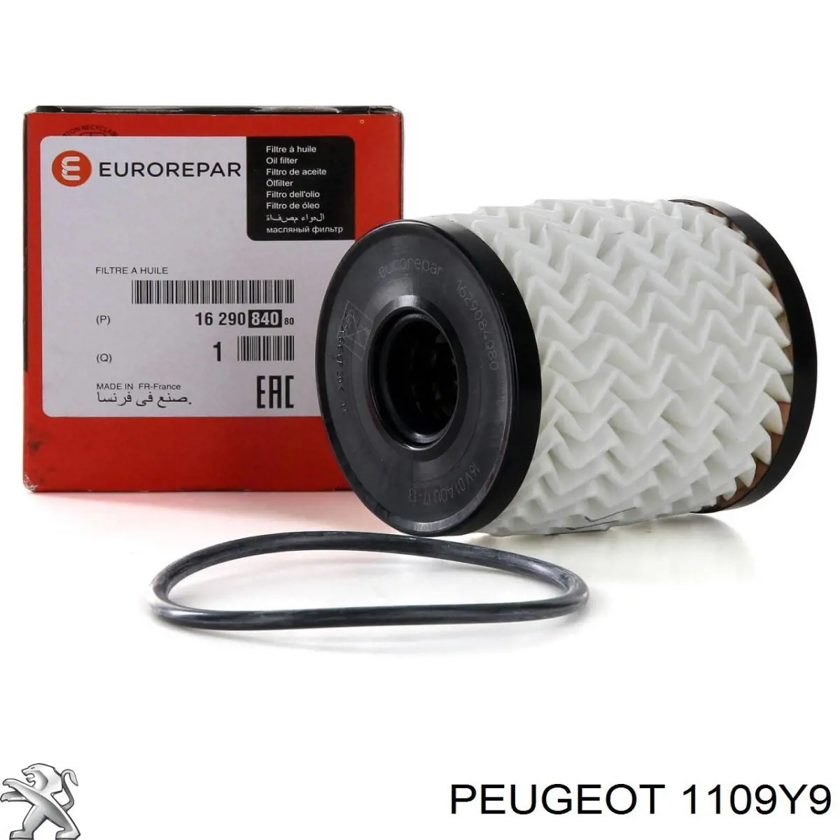 1109Y9 Peugeot/Citroen фільтр масляний