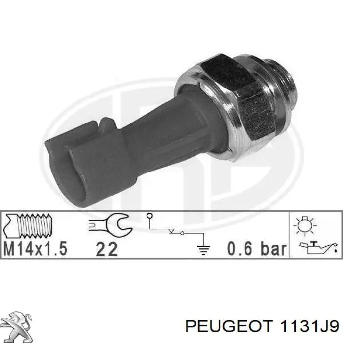 Манометри (показник тиску масла) Peugeot/Citroen 1131J9 ціна, від 3.83 USD