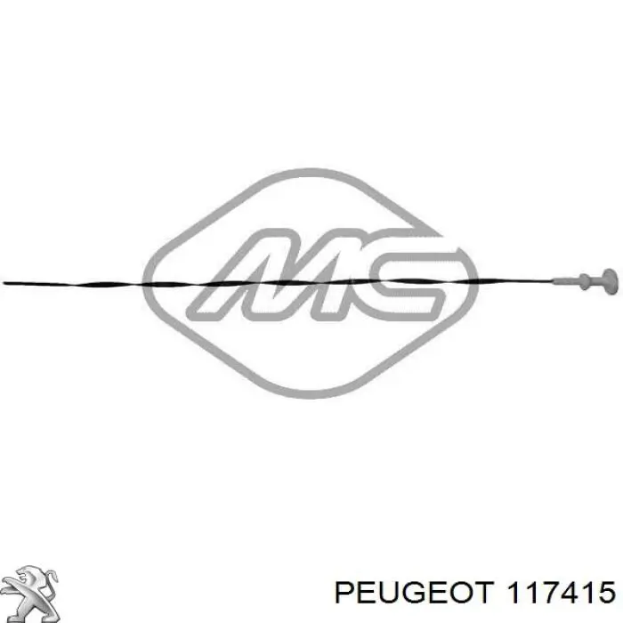 Щуп-індикатор рівня масла в двигуні Peugeot/Citroen 117415 ціна, від 4.31 USD
