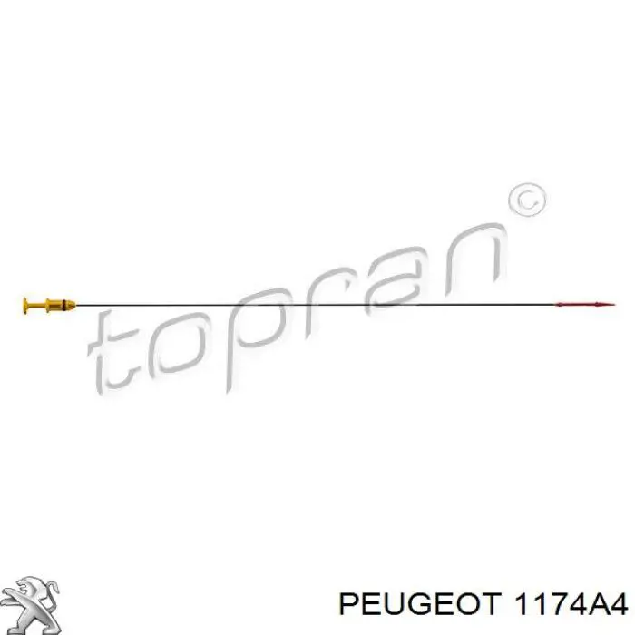 Щуп-індикатор рівня масла в двигуні Peugeot/Citroen 1174A4 ціна, від 4.72 USD