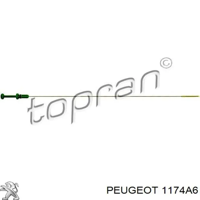 Купити 1174A6 Peugeot/Citroen Щуп рівня олії