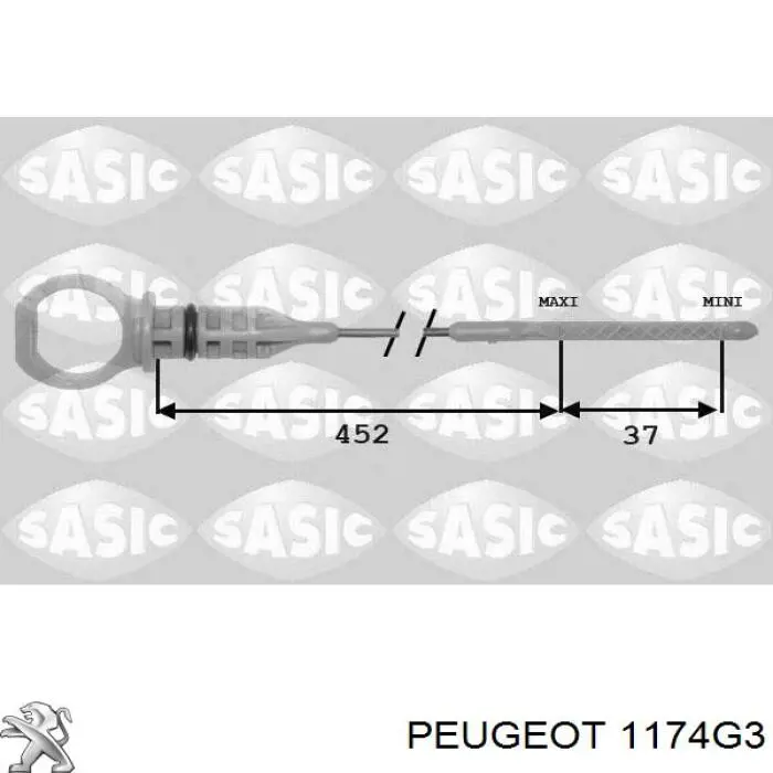 Купити 1174G3 Peugeot/Citroen Щуп рівня олії