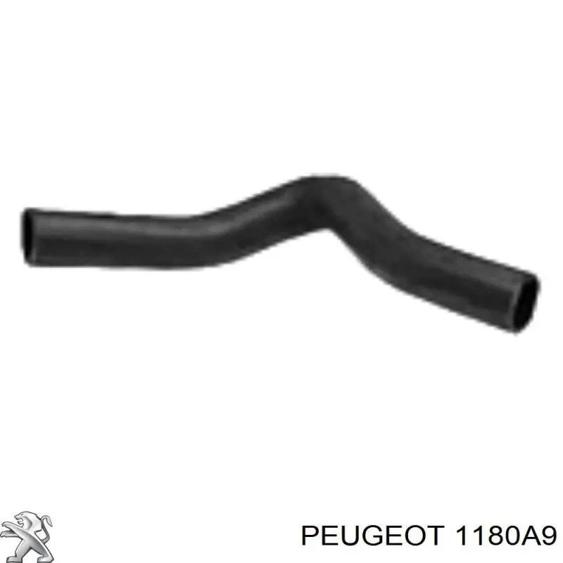 1180A9 Peugeot/Citroen патрубок вентиляції картера, масловіддільника