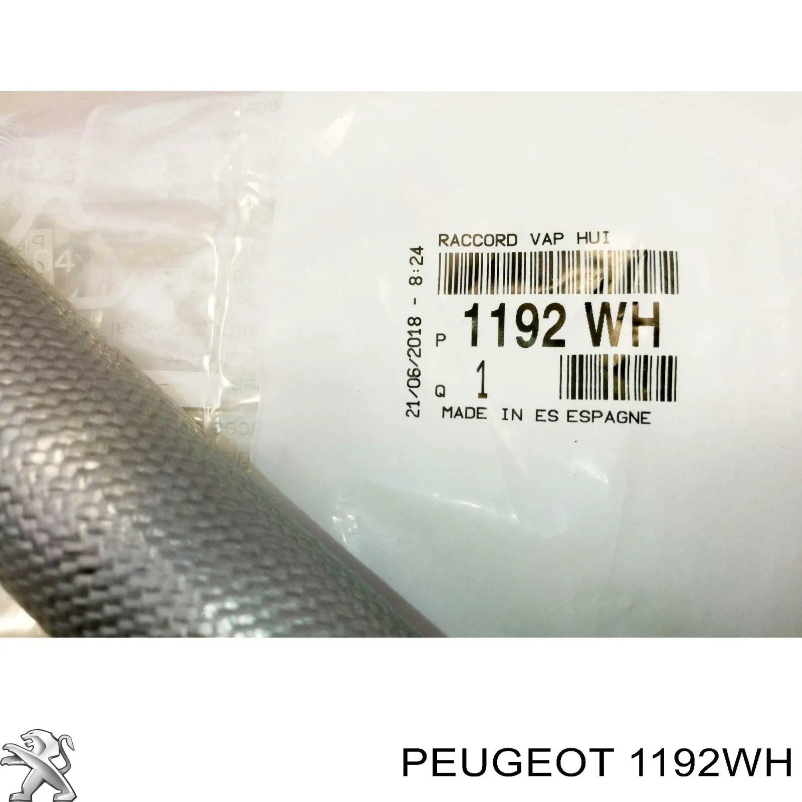 Купити 1192WH Peugeot/Citroen Шланг для видалення повітря